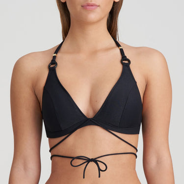 Marie Jo Swim Dahu vatteret bikinitop uden bøjle black Sort 1