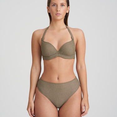 Marie Jo Swim Tinjis bikinitop vatteret med bøjle dybt V golden olive Grøn 6