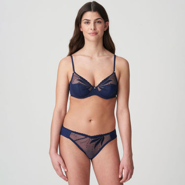 Marie Jo Etoile halvt vatteret bh dybt V sapphire blue BlĂĄ 4