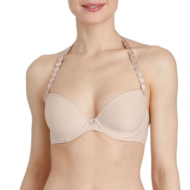 Marie Jo Tom vatteret bh med dybt V caffe latte Beige 2