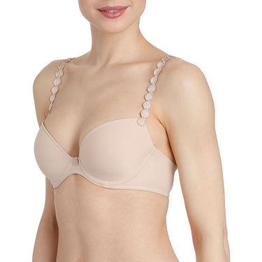 Marie Jo Tom vatteret bh med dybt V caffe latte Beige 3