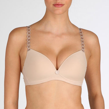 Marie Jo Tom bh vatteret bh uden bøjle glat t-shirt bh caffe latte Beige 1