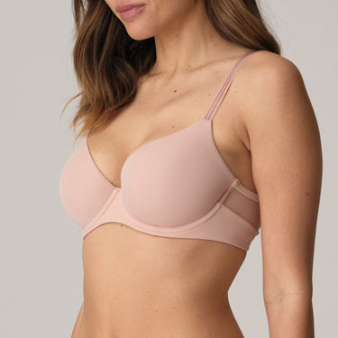 Marie Jo Louie bh vatteret hjertefacon glat t-shirt bh powder rose Beige 2