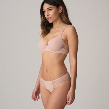 Marie Jo Louie bh vatteret hjertefacon glat t-shirt bh powder rose Beige 5
