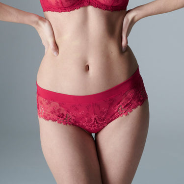 Simone Perele Wish shorty hipster trusse ruby rose Rød 1