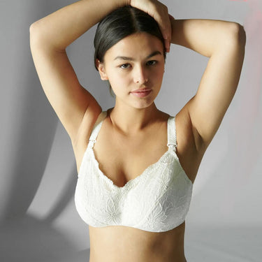 Simone Perele Eden amme-bh udtagelig bøjle natural Hvid 2