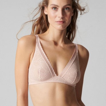 Simone Perele Comete bh uden bøjle trekant sable rose Beige 1