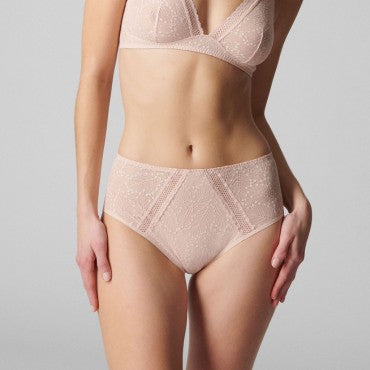 Simone Perele Comete høj talje trusse sable rose Beige 4