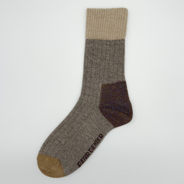 DEAR DENIER Esther Cashmere Contrast strømper beige/brown Beige 1