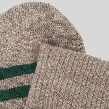 DEAR DENIER Laura stripe cashmere strømper green/beige Grøn 2