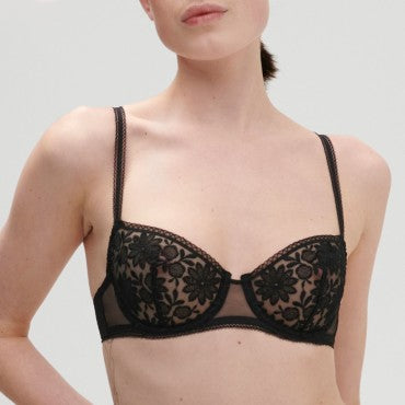 Simone Perele Amazone bh halv skål balconet black Sort 4