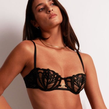 Aubade My Desire bh halv skål balconet secret date Sort 6