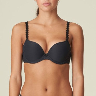 Marie Jo Tom bh vatteret push-up glat t-shirt bh charcoal Sort 1