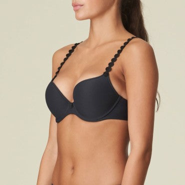 Marie Jo Tom bh vatteret push-up glat t-shirt bh charcoal Sort 2