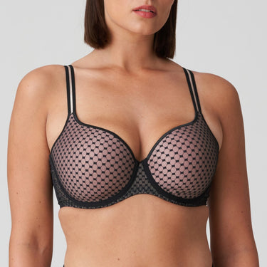 PrimaDonna Twist Glass Beach vatteret bh hjertefacon black Sort 1