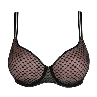 PrimaDonna Twist Glass Beach vatteret bh hjertefacon black Sort 7