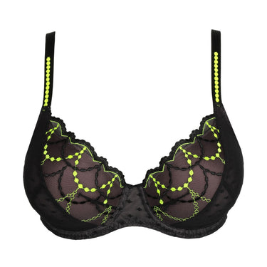 PrimaDonna Twist Tepito bh vatteret hjertefacon dark glow sort gul 8