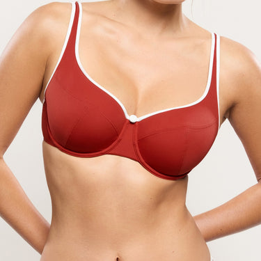 Empreinte Attitude bikinitop med bøjle trekvart skål tomette Rød 2