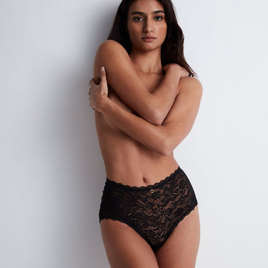 Aubade Rosessence Care høj talje trusse black Sort 4