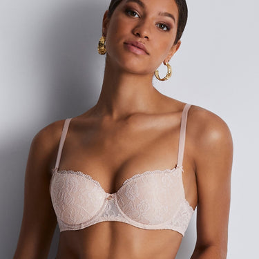 Aubade Rosessence Care bh vatteret halv skål balconet uden søm nude d ete Beige 1
