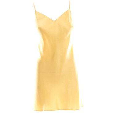 Marjolaine Soie Unie Oda silkekjole kort jaune Gul 2