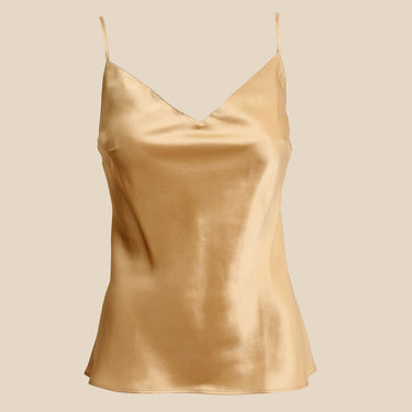 Marjolaine Soie Unie Odon camisole silke platine Beige 1