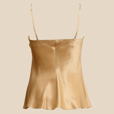 Marjolaine Soie Unie Odon camisole silke platine Beige 2