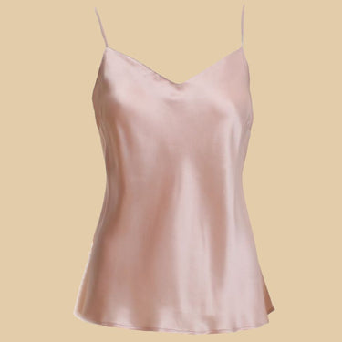 Marjolaine Soie Unie Odon camisole silke craie Lyserød 1