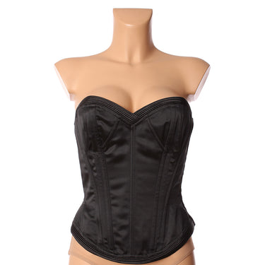 Cadolle Black satin korset black Sort 1