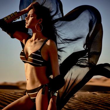 Andres Sarda Agata bikinitrusse bindebånd black Sort 4