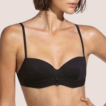 Andres Sarda RODERO bikinitop med bøjle vatteret black Sort 1
