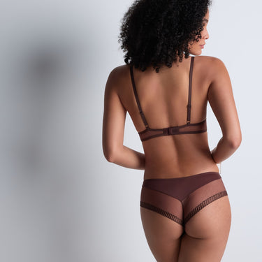 Aubade Sheer Emotion hipster trusse sepia Brun 4