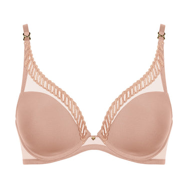 Aubade Sheer Emotion bh dybt V sand Beige 7