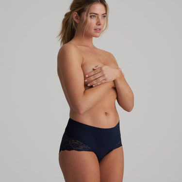 Marie Jo Color Studio blonde høj talje trusse velvet blue Blå 5