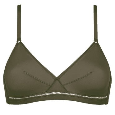 ERES Jersey Soyeux LYDIA SOYEUSE bh uden bøjle trekants bh olive Grøn 3