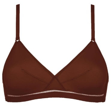 ERES Jersey Soyeux LYDIA SOYEUSE bh uden bøjle trekants bh peau mate Brun 5