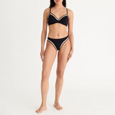 ERES ZigZag FLOW bh fuld skål black rose pet Sort 4