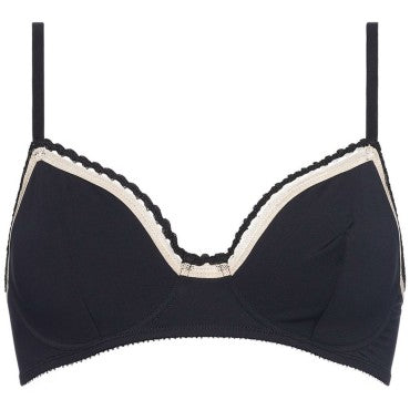 ERES ZigZag FLOW bh fuld skål black rose pet Sort 5