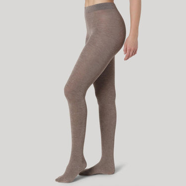 DEAR DENIER Simone Cashmere strømpebukser brown melange Brun 1