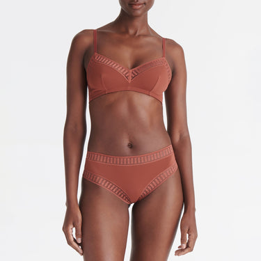 ERES Jersey Graphic GABBY tanga string trusse renard Brun 2