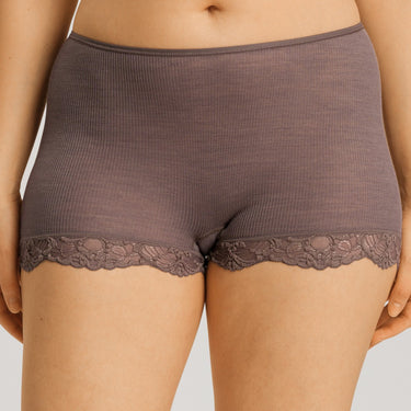 Hanro Woolen Lace boyleg shorts trusse stonewash Grå 1