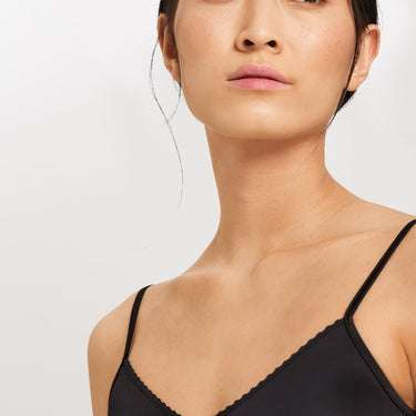 Hanro Satin Deluxe spaghetti top black Sort 5