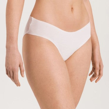 Hanro Invisible Cotton MIDI shorts trusse sømløse trusser uden kanter white Hvid 4