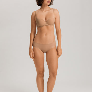 Hanro NY Invisible Cotton MIDI klassisk rio trusse sømløse trusser uden kanter beige Beige 4