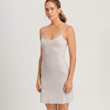Hanro Ultralight kort underkjole bomuld silver grey Grå 1