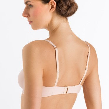 Hanro Cotton Sensation bh uden bøjle trekants bh beige Beige 3