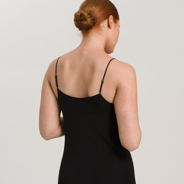 Hanro Woolen Silk spaghetti top black Sort 3