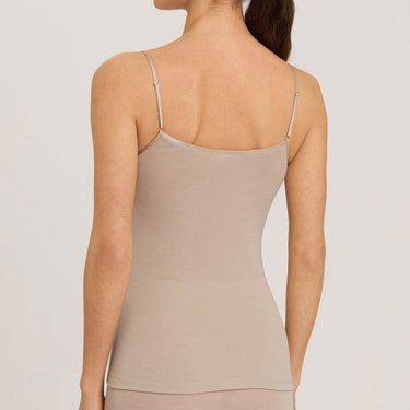 Hanro Woolen Silk spaghetti top safari Beige 3