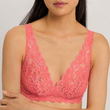 Hanro Moments bh uden bøjle trekants bh porcelain rose Lyserød 2