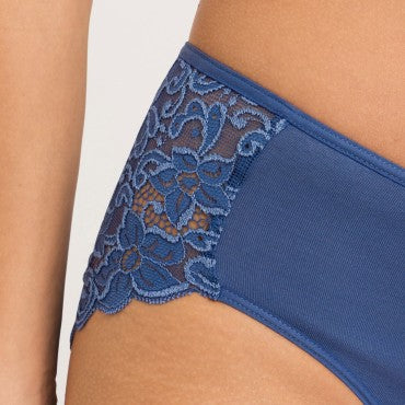Hanro Moments Midi italiensk trusse true navy 4